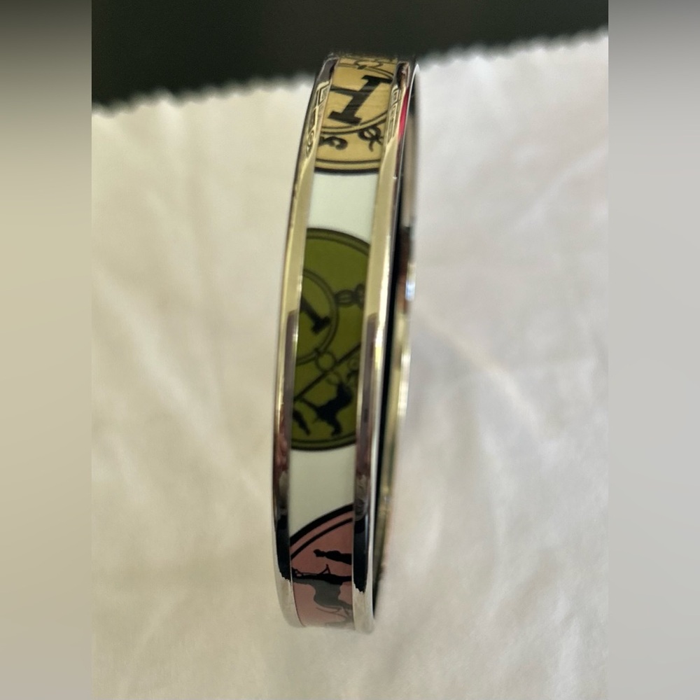 Women’s Hermes Vintage Narrow Enamel Bracelet